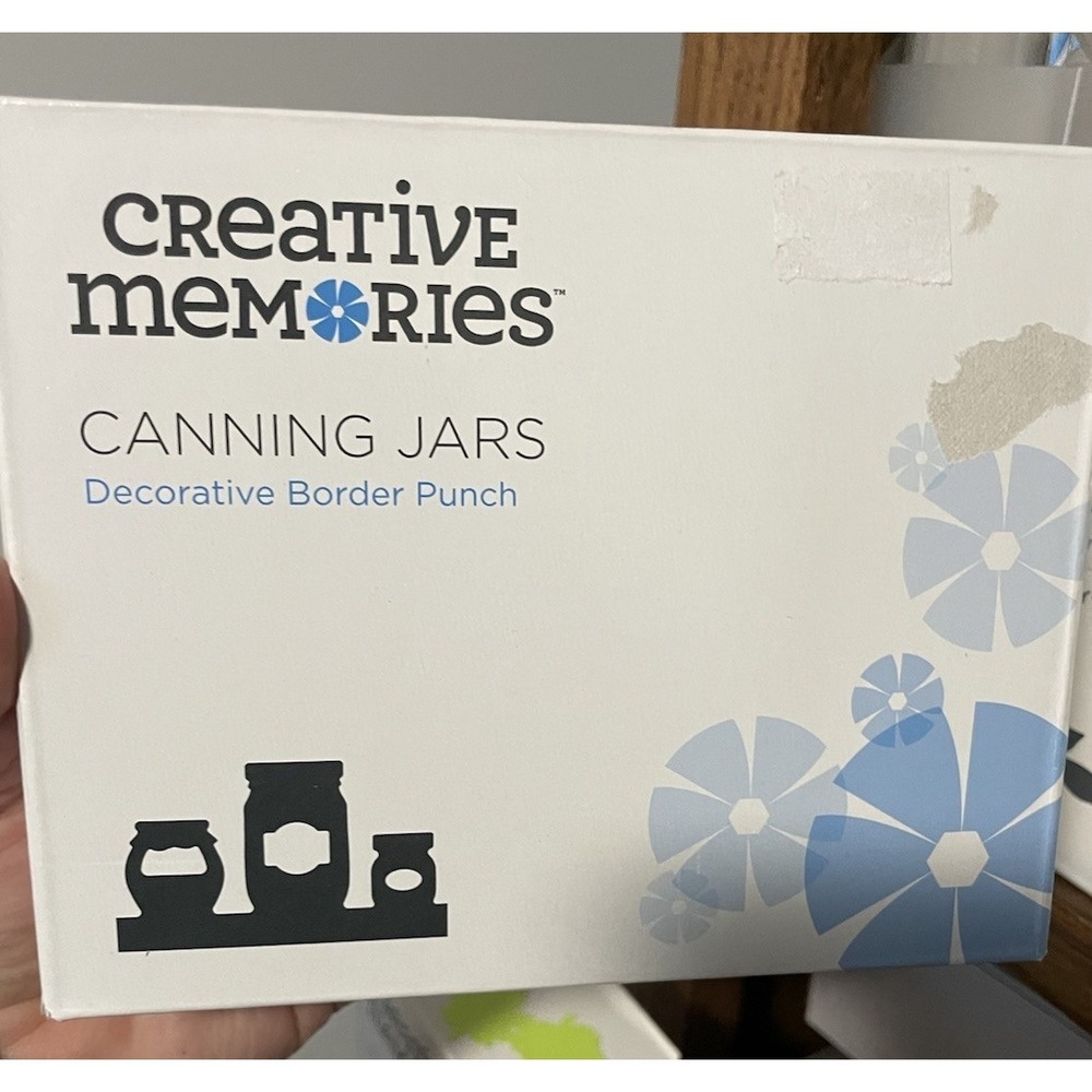 Creative Memories Canning Jars Decorative Border Punch NEW